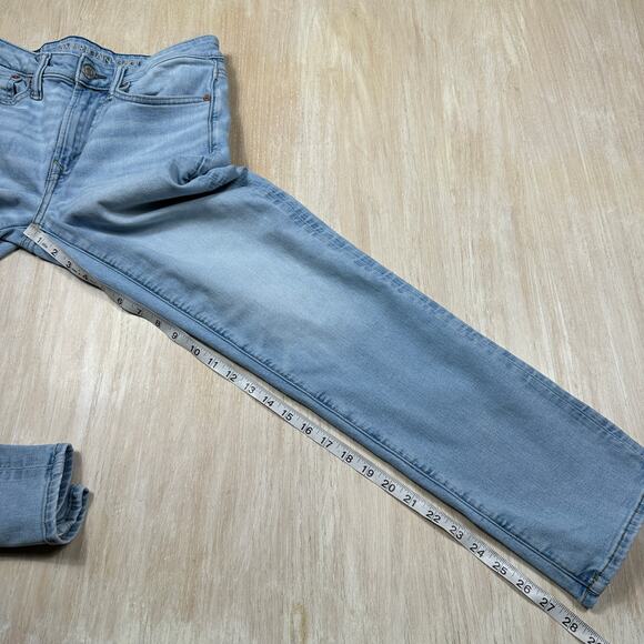 American Eagle Airflex+ Athletic Straight Casual Everyday Denim Jeans 28x30 - Picture 7 of 15
